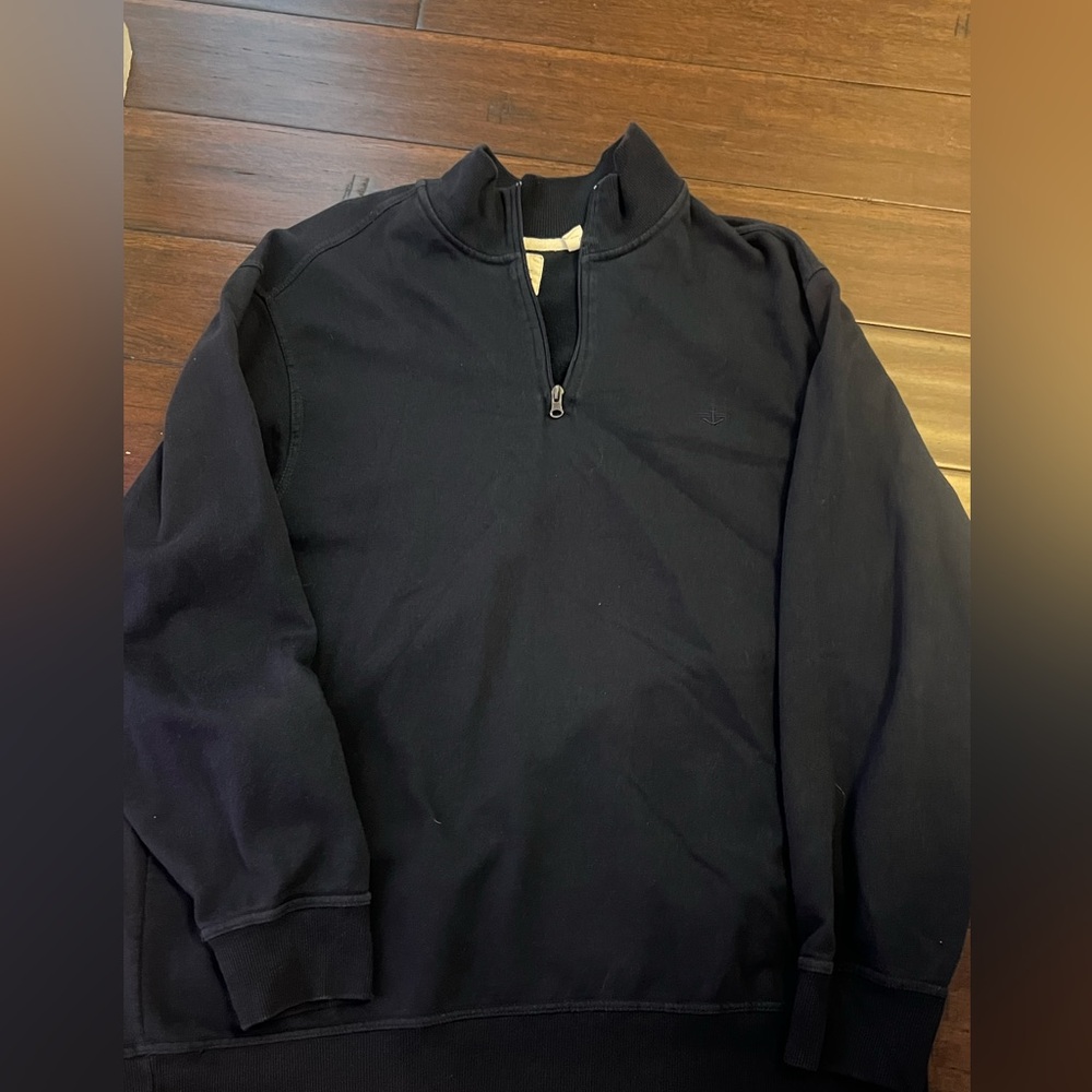 Men's Navy Half-Zip Sweater